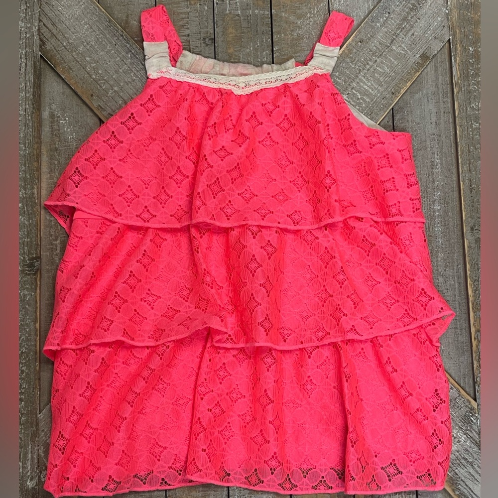 Girls Ruffled Tank Top Size Large